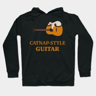 Siamese Cat on Acoustic Guitar | Guitarist Gift Ideas Hoodie
